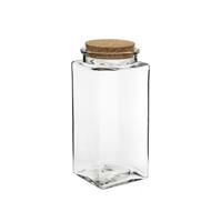 Terrarium Vetro Quadro C/Tappo Sughero