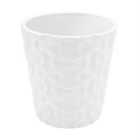 Vaso Orchidea Decor Bianco h 14 cm Ø 13 cm