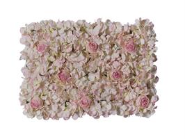 Tappeto Fiorito Rose/Ortensie Rosa h 40 cm l 60 cm