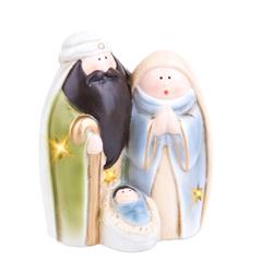 Nativita' C/Stelle Led Multicolor h 13.2 cm