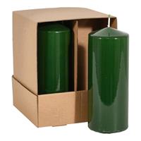 Cero Laccato Verde Bosco h 15 cm Ø 6 cm