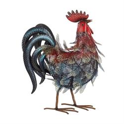 Gallo Rete Metallica h 46 cm l 34x16