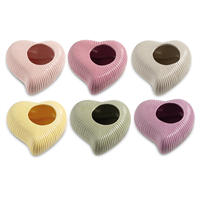Vaso Ceramica Cuore Hole Assortito h 7 cm Ø 16 cm