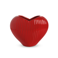 Vaso Ceramica Cuore Eros Rosso h 13 cm Ø 16x10 cm
