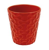Vaso Orchidea Decor Rosso h 14 cm Ø 13 cm