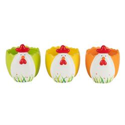 Vasetto Gallina Col. Mix h 12.5 Ø 13 cm