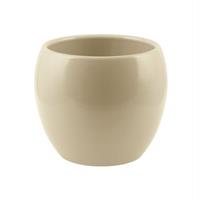 Sfera Ceramica Liscia Satin Avorio h 13 cm Ø 16 cm