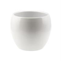 Sfera Ceramica Liscia Satin Bianco h 13 cm Ø 16 cm