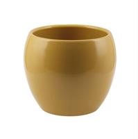 Sfera Ceramica Liscia Satin Senape h 13 cm Ø 16 cm
