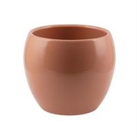 Sfera Ceramica Liscia Satin Terra Cotta h 13 cm Ø 16 cm