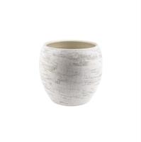Caspo' Ceramica Rustico Bianco h 16 cm Ø 18 cm