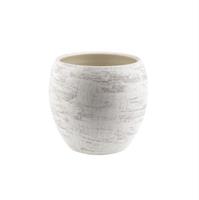 Caspo' Ceramica Rustico Bianco h 18 cm Ø 20 cm