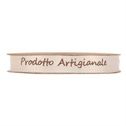 Nastro Satin Avorio Prodotto Artigianale h 1.5 cm l 20 mt