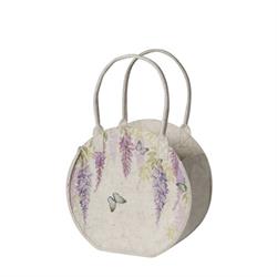 Borsa Feltro Tonda Wisteria h 25 cm l 26x14 cm
