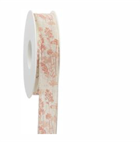 Nastro Cotone ST Erbe Aromatiche Rosa h 2.5 cm l 18 mt