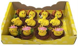 S/12 Pulcini Assortiti h 5.5 cm