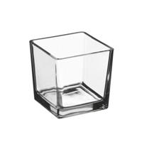 Cubo Vetro Trasparente h 10 cm Ø 10 cm