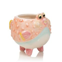 Caspo' Ceramica Pesce Palla Multicolor h 10 cm Ø 11 cm