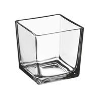 Cubo Vetro Trasparente h 12 cm Ø 12 cm
