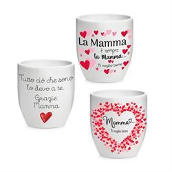 Caspo' Ceramica Mamma Assortito h 14 cm Ø 13 cm