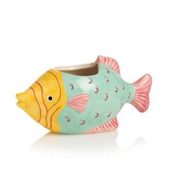 Caspo' Ceramica Pesciolino Multicolor h 9 cm l 18x9 cm