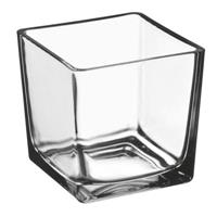 Cubo Vetro Trasparente h 18 cm Ø 18 cm