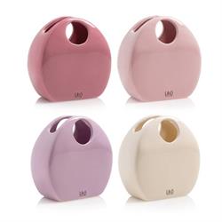 Vaso Ceramica Pochette Rosa Assortito h 17 cm l 17x8 cm