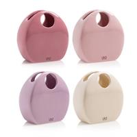 Vaso Ceramica Pochette Rosa Assortito h 17 cm l 17x8 cm