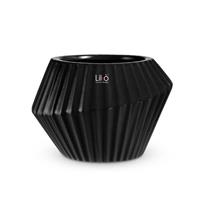 Caspo' Ceramica Sauvage Nero h 13 cm Ø 18 cm