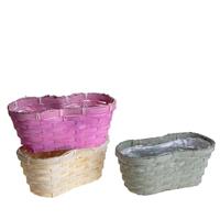 Cesto Pavesino x2 Vasi Assortito h 11 cm l 26 cm