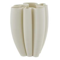 Vaso Ceramica Ondulato Crema h 30 cm Ø 23 cm