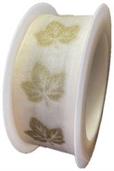 Nastro Organza ST Foglia Oro h 4 cm l 15 mt