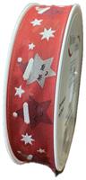 Nastro Nessuto ST Stella Ballerina Rosso h 2.5 cm l 18 mt