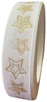 Nastro Tessuto ST Stella Oro Crema h 2.5 cm l 18 mt