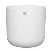 Caspo' Ceramica Zahra Bianco h 26 cm Ø 27 cm