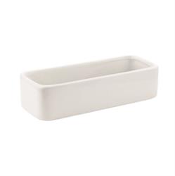 Rettangolo Ceramica Bianco h 5.5 cm l 22x8.5 cm