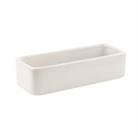 Rettangolo Ceramica Bianco h 5.5 cm l 22x8.5 cm