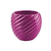 Sfera Ceramica Spirale Fucsia h 14 cm Ø 16 cm