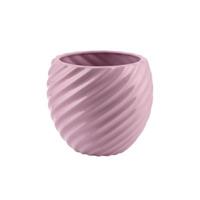 Sfera Ceramica Spirale Rosa h 14 cm Ø 16 cm