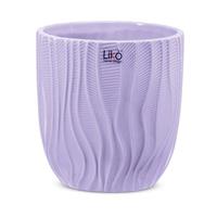 Vaso Ceramica Antigua Lilla h 14 cm Ø 13 cm