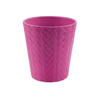 Vaso Orchidea Treccia Fucsia h 14 cm Ø 13 cm