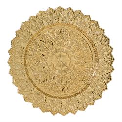 Piatto Plastica Decorato Oro Ø 33 cm