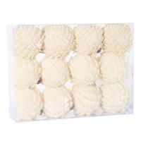 Sfera Tessuto Da Appendere Cf 12 Pz Bianco Assortito Ø 8 cm