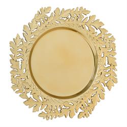 Piatto Plastica Decoro Foglia Ø 33 cm