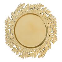 Piatto Plastica Decoro Foglia Ø 33 cm