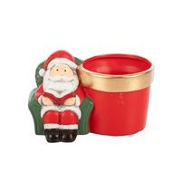 Caspo' Terracotta Babbo Seduto Rosso h 11 cm l 17.5x12.5 cm