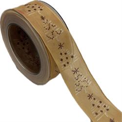 Nastro Tessuto ST Alberelli Beige h 4 cm l 20 mt