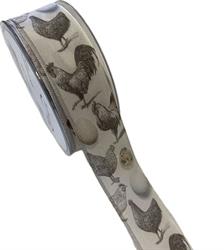 Nastro Tessuto ST Gallina h 4 cm l 20 mt