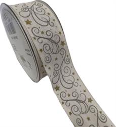 Nastro Tessuto ST Kosmos Bianco h 4.cm l 20 mt