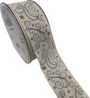 Nastro Tessuto ST Kosmos Bianco h 4.cm l 20 mt